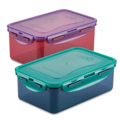 LocknLock Rectangle Food Storage Containers - 2pk