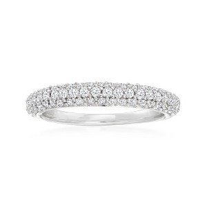 Ross-Simons 0.50 ct. t.w. Diamond Pave Ring in Sterling Silver - 1 of 4