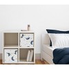 Sweet Jojo Designs Boy or Girl Gender Neutral Unisex Set of 2 Kids' Decorative Fabric Storage Bins Bear and Moon Blue Gold and Grey - 2 of 4