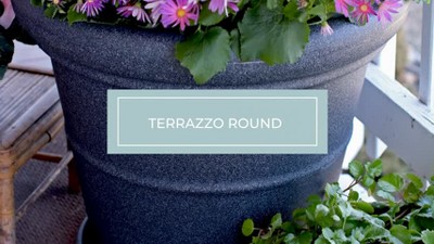 The HC Companies Sottovaso Rotondo per Piante in terrazzo di Alta