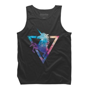 Men's Design By Humans Galaxy Unicorn By Retkikosmos Tank Top - 1 of 3