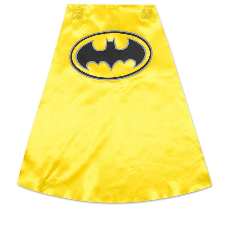 DC Comics Justice League Batman Baby Zip Up Cosplay Costume Coverall and Cape Infant , 3 of 9