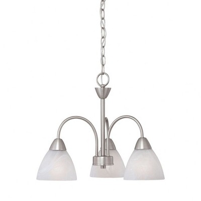 Elk Home Tia 3 - Light Chandelier in  Matte Nickel