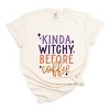Simply Sage Market Kinda Witchy Before Coffee Garment Dyed Tee - M - Ivory - 2 of 4