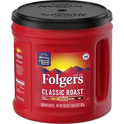 Folgers Classic Medium Roast Ground Coffee - 30.5oz