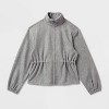Women's Brushed Cinched Waist Zipped Jacket - A New Day™ - 4 of 4