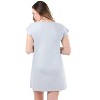 Memoi Women's Ultra-Soft Floral Lace Embroidered V-Neck Nightshirt - 4 of 4