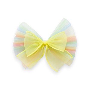 Summer Crystal - Organza Tulle Bow Hair Clip - 1 Pack - 1 of 4