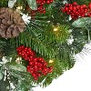 Puleo 3' Pre-lit Decorated Christmas  Artificial Mailbox Swag - 3 of 4