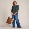 Lands' End Women's 3/4 Sleeve Lightweight Jersey Embellished Top - 4 of 4