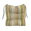 Blazing Needles, 16-inch Spun Polyester Outdoor Square Tufted Chair Cushions (Set of 2) - 2 of 2