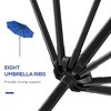 Kumasinova 9FT 3-Tier  Patio Umbrella with Crank,Outdoor Umbrella with Push Button Tilt,Beach Umbrella for Deck,Pool,Outdoor Umbrellas for Patio - 4 of 4
