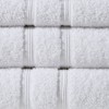 SEVOBAL Bath Towel and Washcloth Sets 6 Piece Turkish Cotton Towel Set with Anti-Microbial Treatment for Bathroom Use, White, 14.5"*9.8"*5.5" - 2 of 4