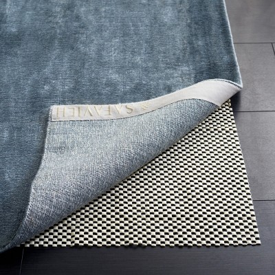 White Polyester and Vinyl Non-Slip Rug Pad