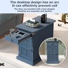Vintage Night Stands With USB Ports Drawer Multifunctional End Table For Bedroom/Living Room/Salon/Office - 2 of 4