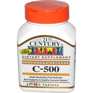 21st Century C 500 mg Prolonged Release Tablets, 110 Count - 1 of 4
