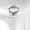 Vanda Flush Mount - Nickel - Safavieh. - image 4 of 4