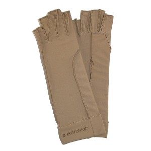 Isotoner Therapeutic Compression Fingerless Gloves (Pack of 2) - 1 of 3