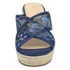 Allegra K Women's Lace Straps Espadrille Platform Slide Wedge Sandals - 2 of 4