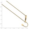 Black Bow Jewelry 0.8mm 10k Yellow Gold Adjustable Wheat Chain Necklace - 2 of 4