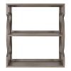 25" x 28" Raines Wood Decorative Wall Shelf Gray - Kate & Laurel All Things Decor - image 2 of 4