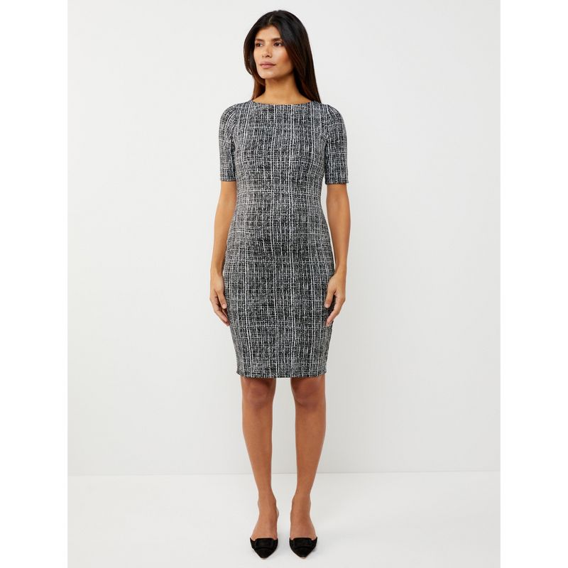 Textured Bodycon Maternity Dress | A Pea in the Pod, 3 of 8