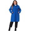 Agnes Orinda Women's Plus Size Peter Pan Collar Single Breasted with Pockets Long Winter Pea Coats - 3 of 4