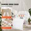 VEVOR Hanging Hammock Swing Chair, 330 Lbs Capacity, Macramé Hanging Chair with Cushion and Mounting Hardware, Cotton Rope Swing Chair, Beige - 3 of 4