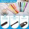 Unique Bargains Silicone Heat Resistant Non-Stick Long Handle Food Spatula for Jars 4 Pcs - 3 of 4