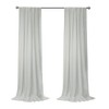 Habitat Sierra Light Filtering Blend of Elegance and Simplicity Slub Texture Dual Header Curtain Panel White - 2 of 4