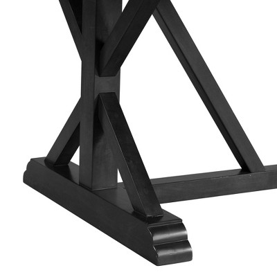 Stratton Standard Height Dining Set with Marble Top and Charcoal Upholstered Chairs