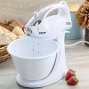 Better Chef 200 Watt Stand/Hand Mixer in White with Mixing Bowl - 4 of 4