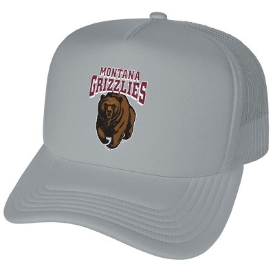 University Of Montana Primary Logo Foam Trucker Cap Grey Os