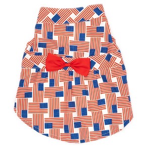 The Worthy Dog Patchwork Flag Adjustable Pet Dress - 1 of 3