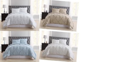 Twin XL Light Blue Microfiber Down Alternative Comforter Set