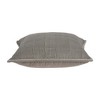Parkland Collection,Kavi Gray Solid Quilted Throw Pillow - 3 of 4