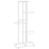 vidaXL 5-Floor Flower Stand 16.9"x8.7"x38.6" White Metal - 2 of 4