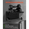 Munora Toilet Paper Holder with Shelf Mega Rolls Wall Mounted Toilet Roll Holder - 2 of 4