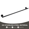 WOWOW 36 in. Stainless Steel Wall Mounted Single Towel Bar in Brushed Nickel - 4 of 4