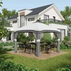 Resenkos Backyard Garden Canopy, Camping Canopy Screen Tent,10' x 10' Pop Up Canopy Tent with Netting, Instant Tents with Wheeled Carry Bag and 4 Sand - 3 of 4