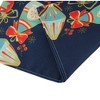 Unique Bargains Dining Chair Slipcovers Light-up Ornaments Pattern Linen Deep Blue 22.83"x19.29" 1 Pc - 4 of 4