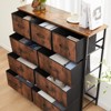 PAGED Drawer Dresser Large Capacity Chest of Drawers Fabric Storage Cabinet with Wooden Top for Living Room, Bedroom - 3 of 4