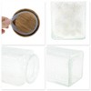 Unique Bargains Durable Window Paper Pattern Decorative Glass Jar with Lid 1 Pc - 4 of 4