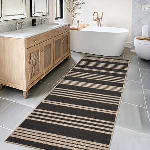Outdoor Rug Living Room Area Rug Easy Jute Rug for Bedroom Modern Stripes Classroom Rugs Stain Resistant Indoor Outdoor Area Rug for Dining Room - 1 of 4