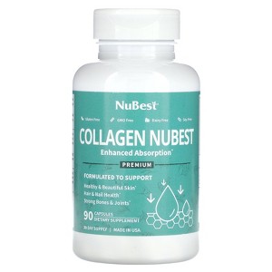 NuBest Premium Collagen Nubest, Enhanced Absorption, 90 Capsules (500 mg per Capsule) - 1 of 4