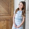Hope & Henry Girls' Organic Short Sleeve Button Front Sweater Dress, Toddler - 4 of 4