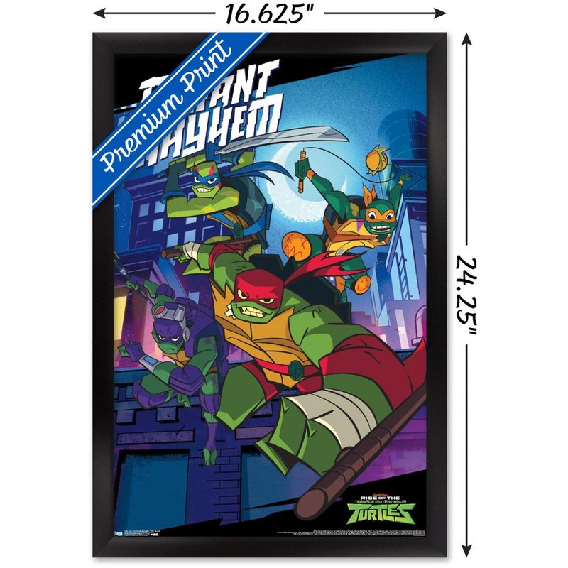 Trends International Nickelodeon Rise of The Teenage Mutant Ninja Turtles - Mayhem Framed Wall Poster Prints, 3 of 7