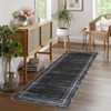 Rugs for Living Room Scalloped Area Rug for Bedroom Soft Non Slip Floor Mat Low Pile Accent Carpet for Dining Room - 2 of 4