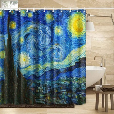 LunaLulinlk Bathroom Shower Curtain Set with Hooks