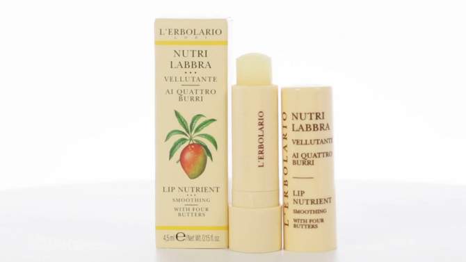 L'Erbolario Lip Nutrient - Girls Lip Balm - Four Butters - 0.15 oz, 2 of 9, play video